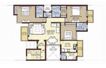  3 BHK Apartment at Unitech Woodstock Floors, Nirvana Country – for Rent