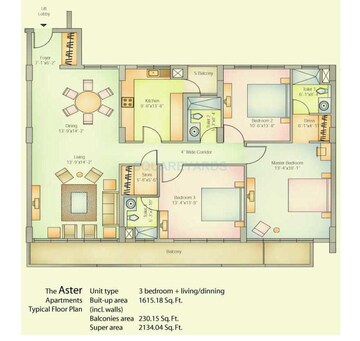  3 BHK Apartment at Vatika City, Sector 49 – for Sale
