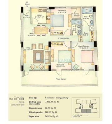  3 BHK Apartment at Vatika City, Sector 49 – for Sale