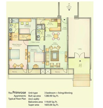  3 BHK Apartment at Vatika City, Sector 49 – for Sale