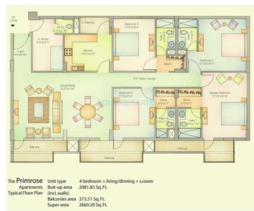  4 BHK Apartment at Vatika City, Sector 49 – for Rent
