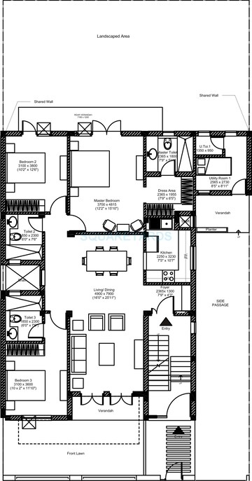  3 BHK Apartment at Vatika Inxt Floors, Sector 82 – for Rent
