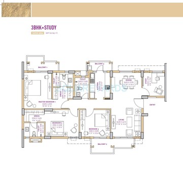  3 BHK Apartment at Vatika Seven Lamps, Sector 82 – for Sale