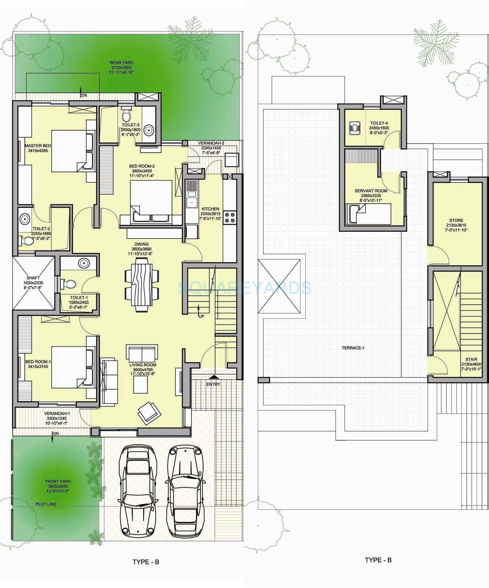 3 BHK 2160 Sq. Ft. Villa in Vatika Signature Two