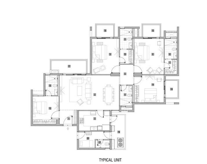 4 BHK 2600 Sq. Ft. Apartment