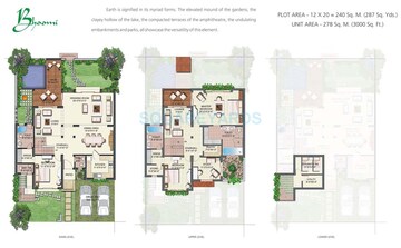  3 BHK Villa at Vipul Tatvam Villas, Dhani – for Rent
