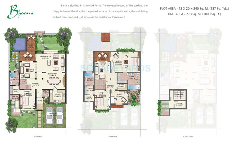 Other, vipul-tatvam-villas 3 Bedroom 3000 Sq.Ft. Villa In Dhani Gurgaon 8850856