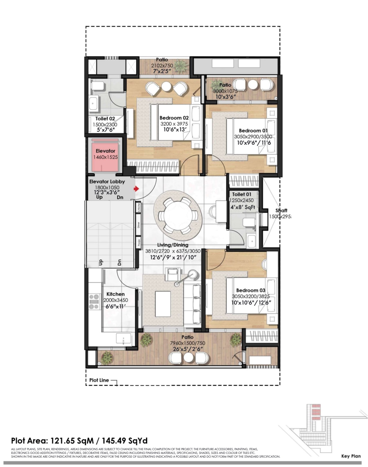 3 BHK 1309 Sq. Ft. Ind Floor in Whiteland Blissville