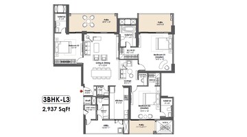  3 BHK Apartment at Whiteland The Aspen, Sector 76 – for Sale