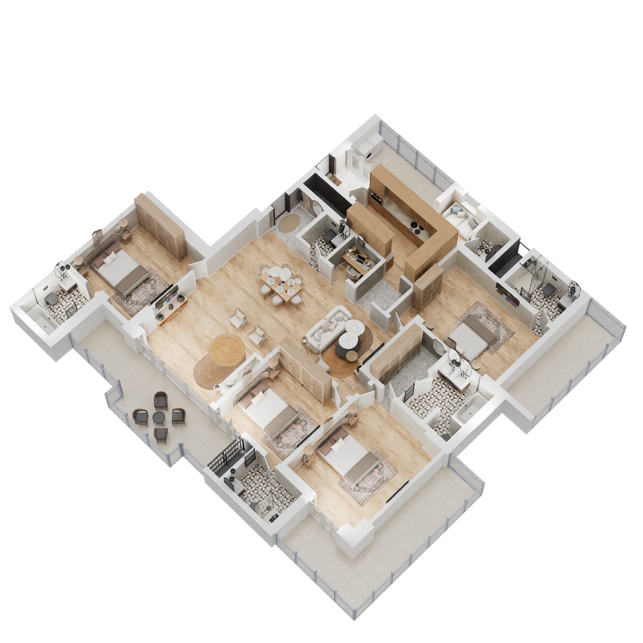 4 BHK 3243 Sq. Ft. Apartment