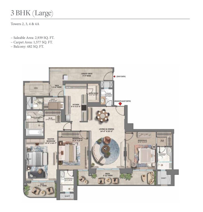  3 BHK Apartment at Dwarka Expressway – for Sale