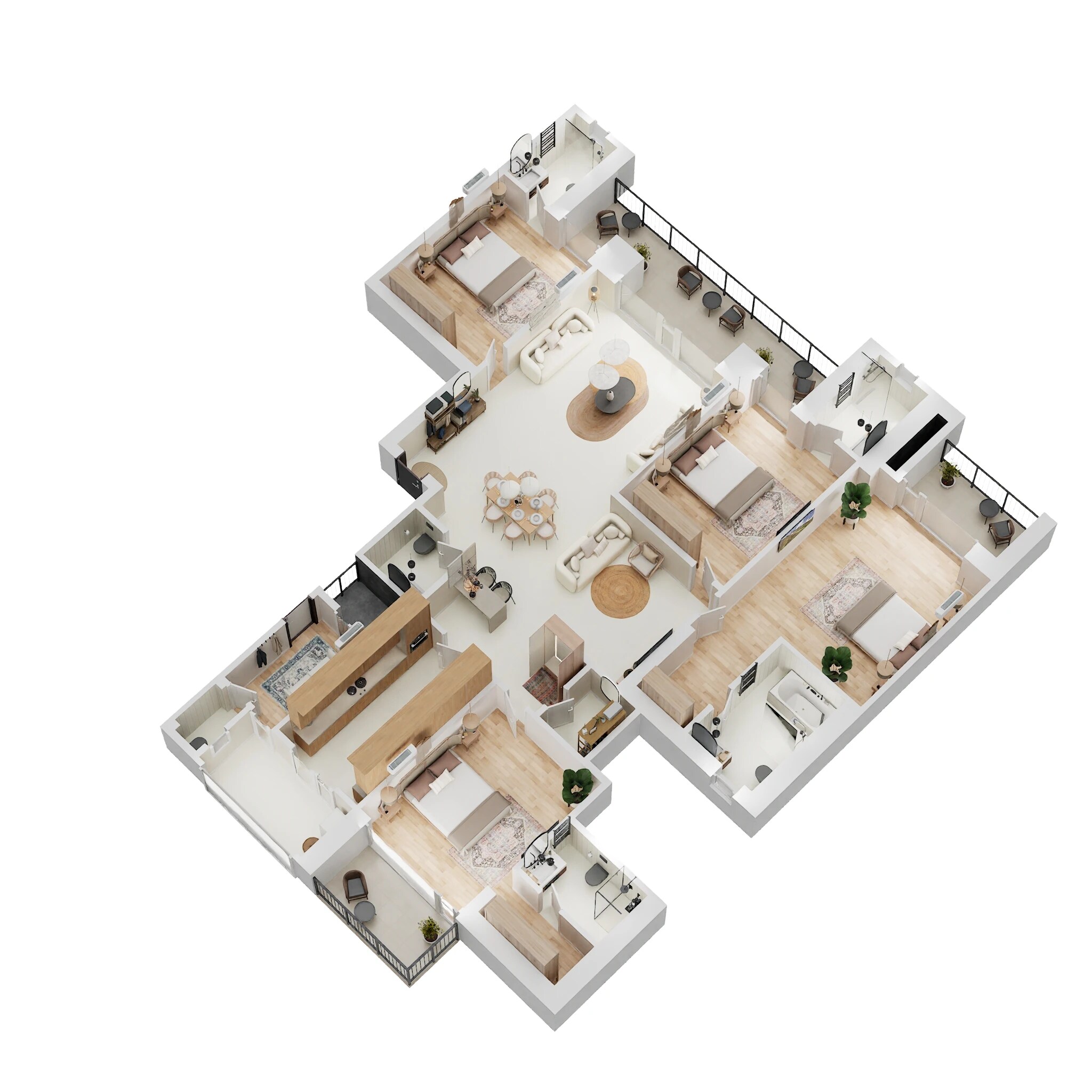 4 BHK 3987 Sq. Ft. Apartment