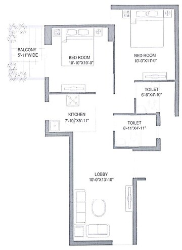  2 BHK Apartment at Zara Rossa, Sector 112 – for Rent