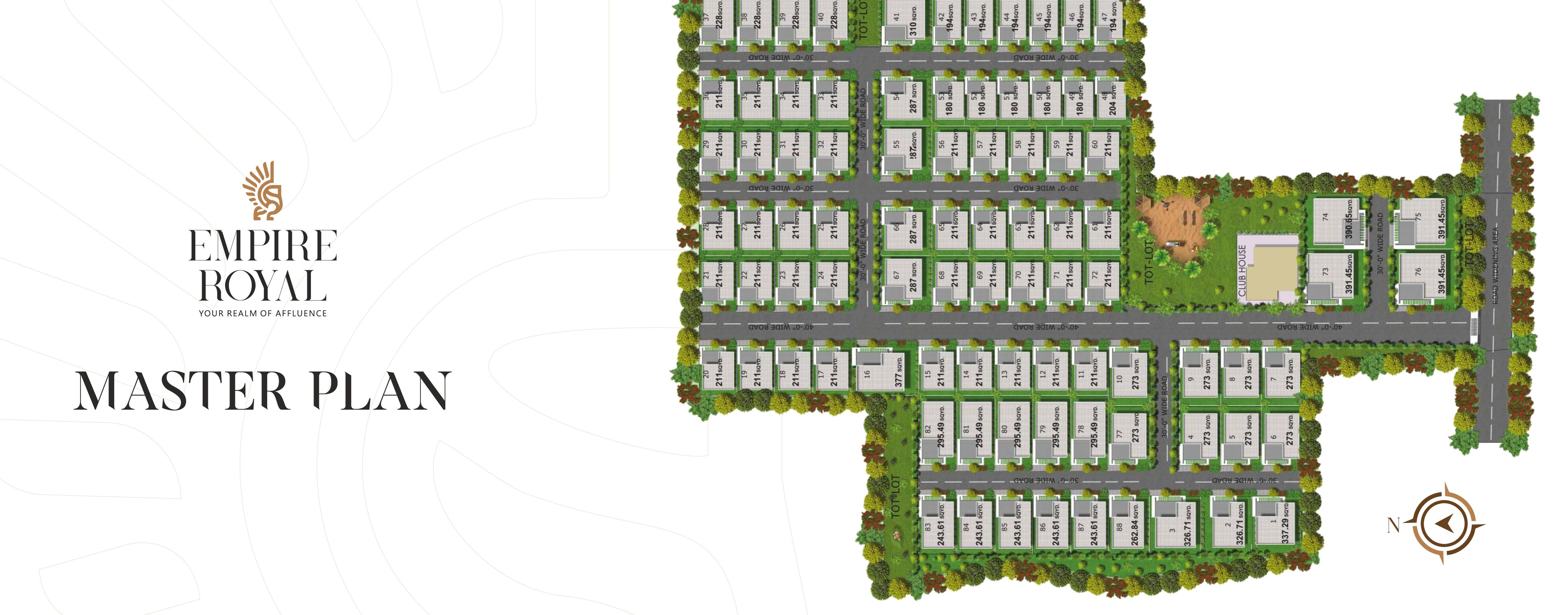 Aaditri Empire Royal Villas Master Plan Image