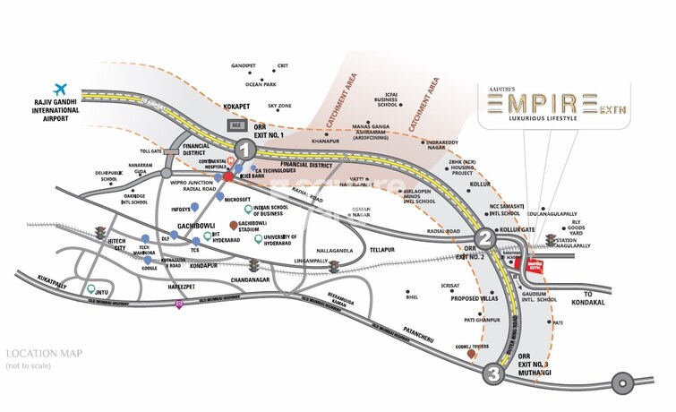 Aaditris Empire Apartments Location Image
