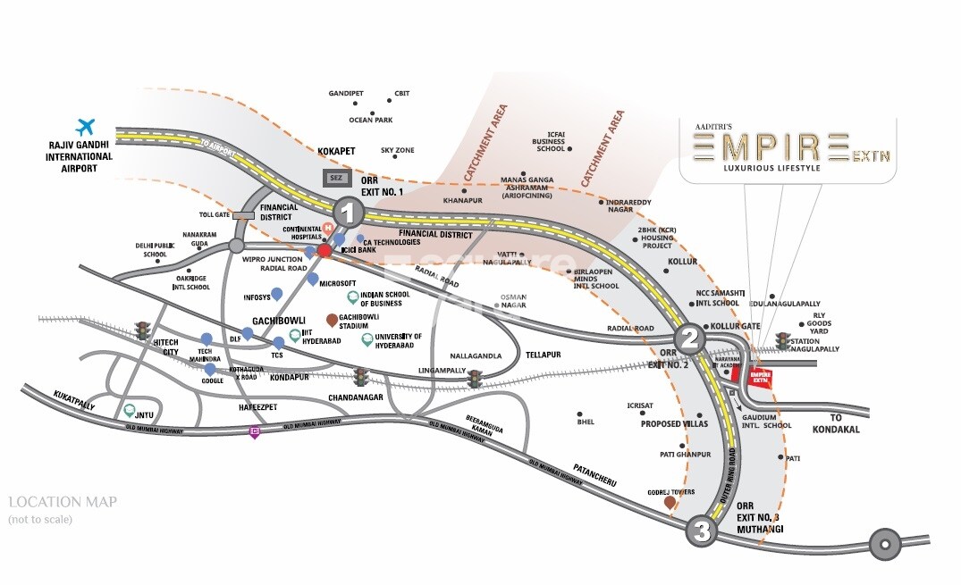 Aaditris Empire Apartments Location Image