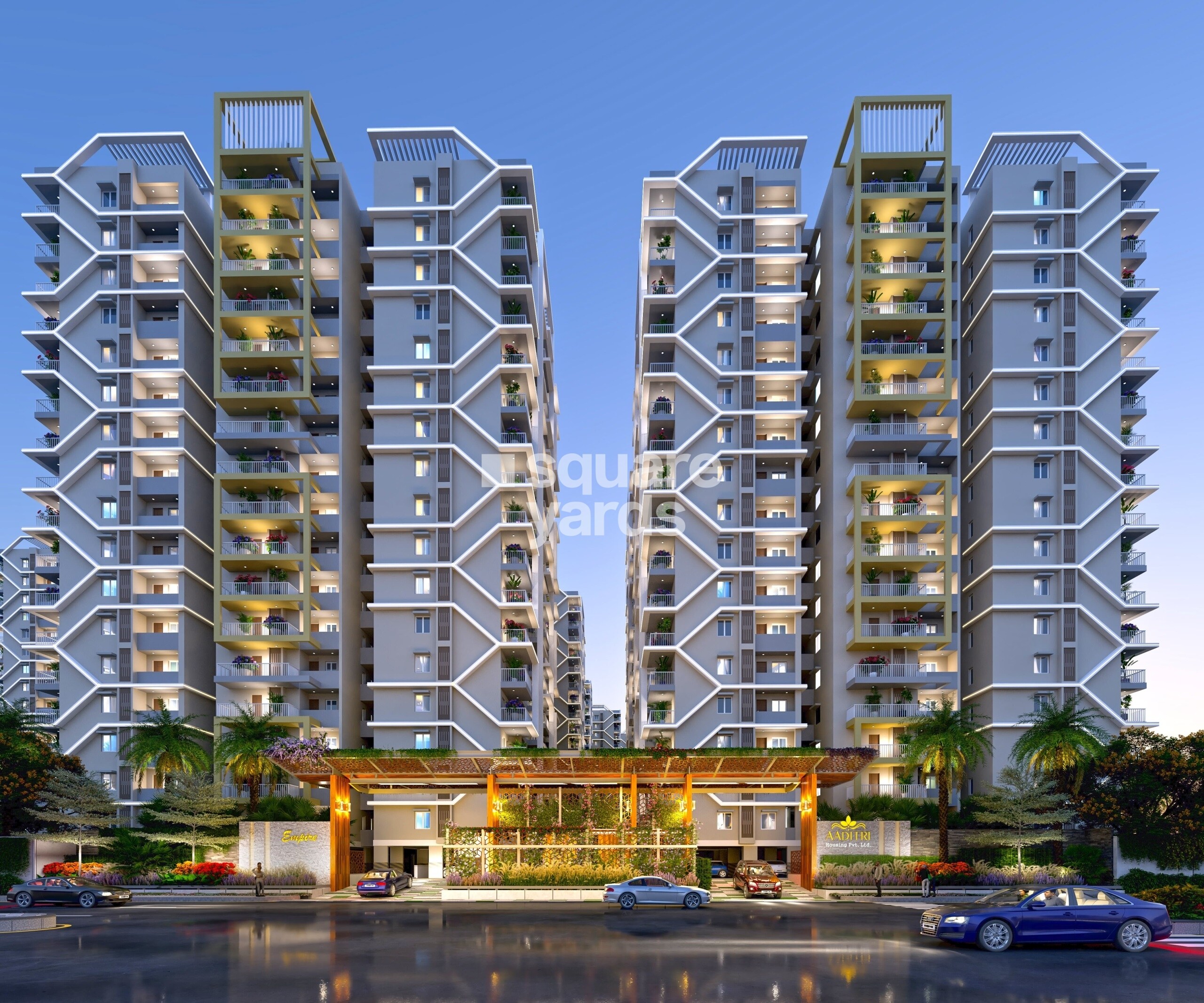 Aaditris Empire Apartments Tower View 1
