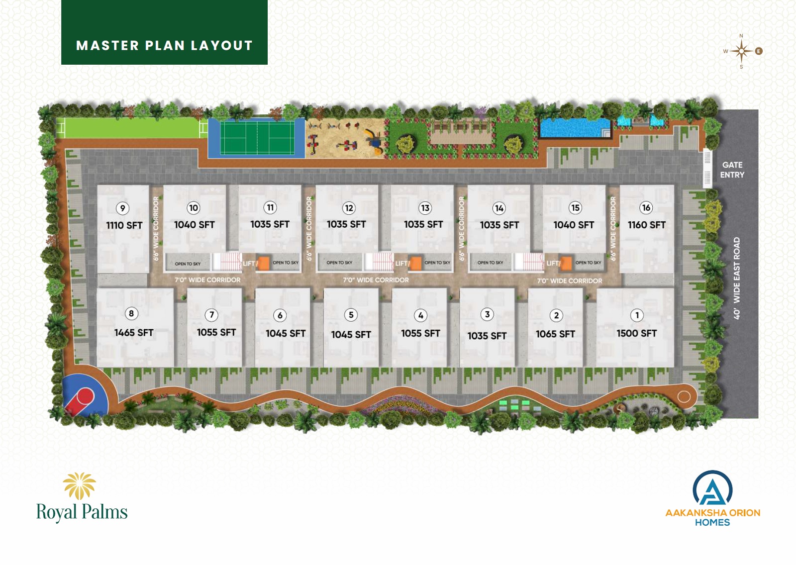 Aakanksha Royal Palms Master Plan Image