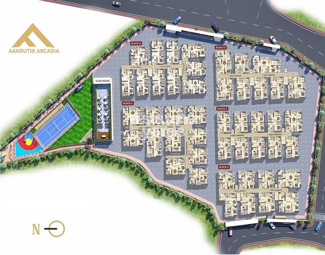 Aakruthi Arcadia Master Plan Image