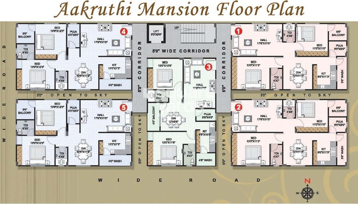 Aakruti Mansion Floor Plans