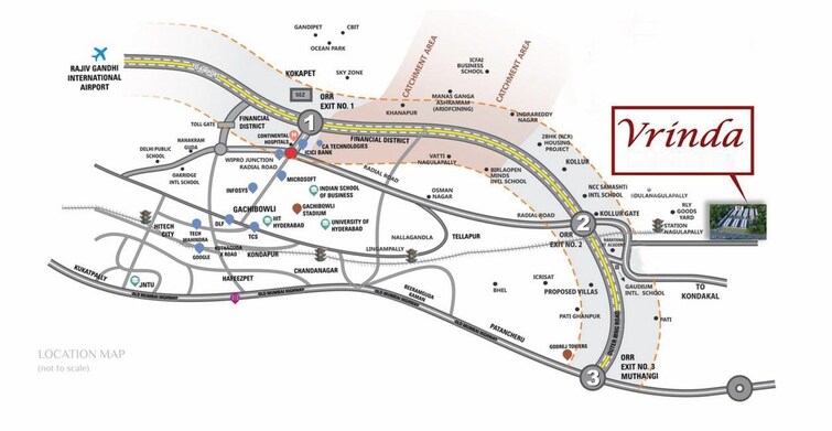 Abinandana Vrinda Villas Location Image