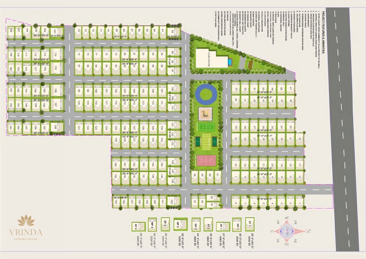 Abinandana Vrinda Villas Master Plan 1