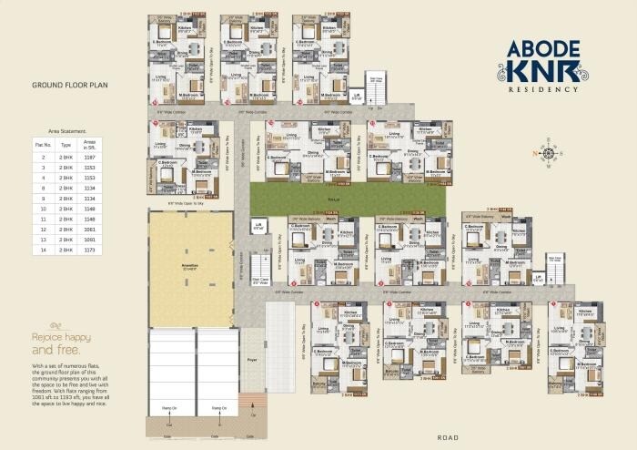 Abode KNR Residency Floor Plans