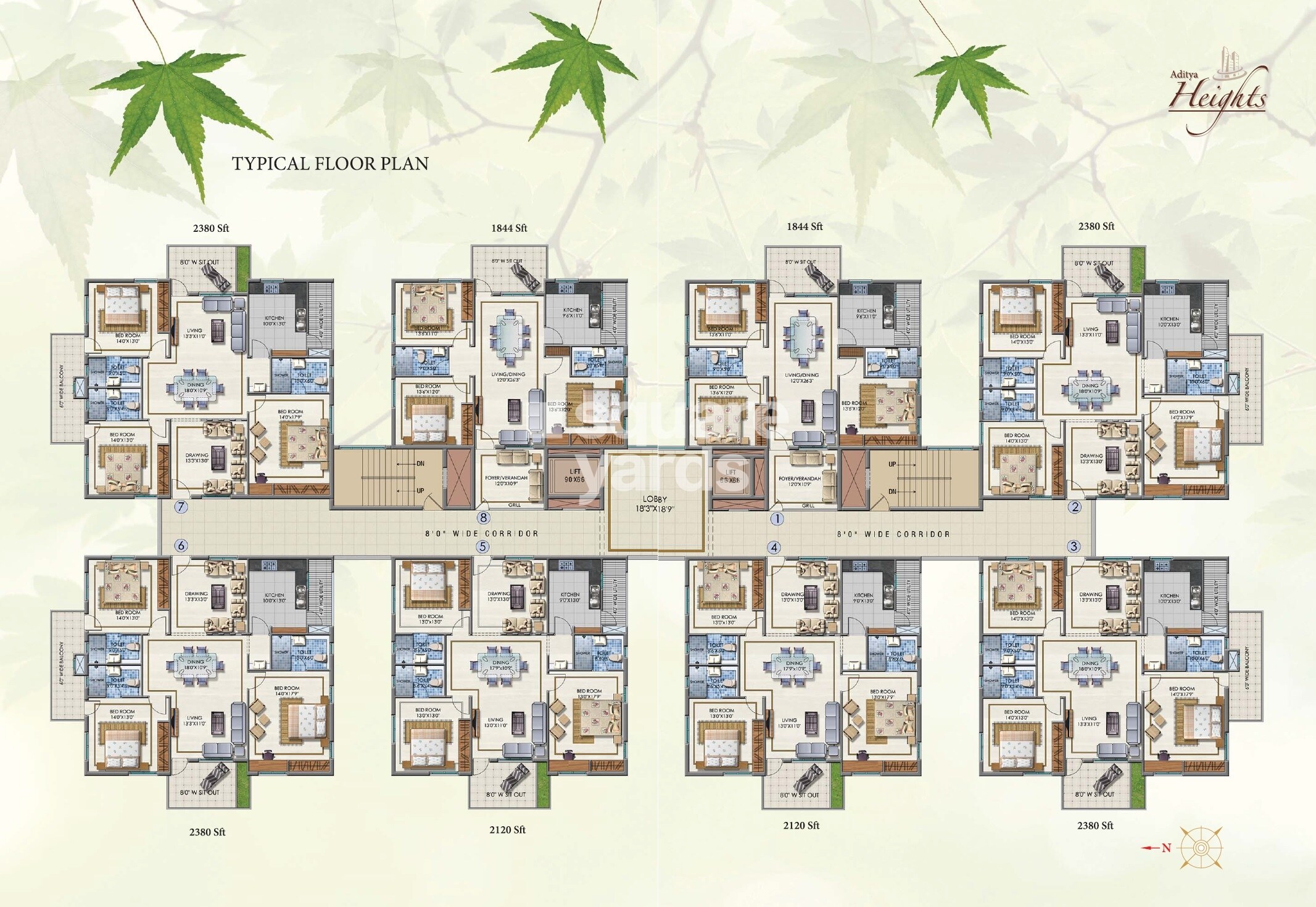 Aditya Heights Kothaguda Floor Plans