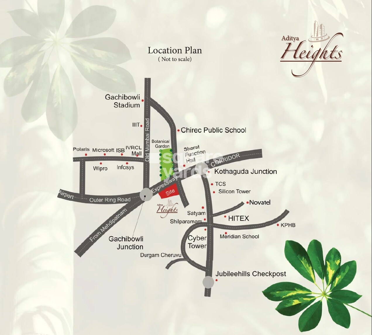 Aditya Heights Kothaguda Location Image