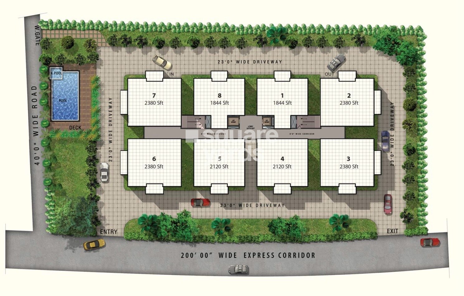 Aditya Heights Kothaguda Master Plan 1