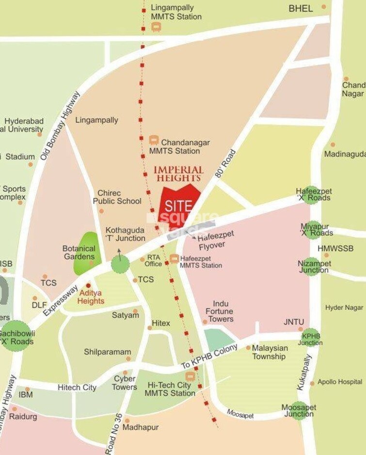 Aditya Imperial Heights Location Image