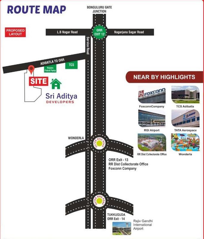 Aditya Township Location Image