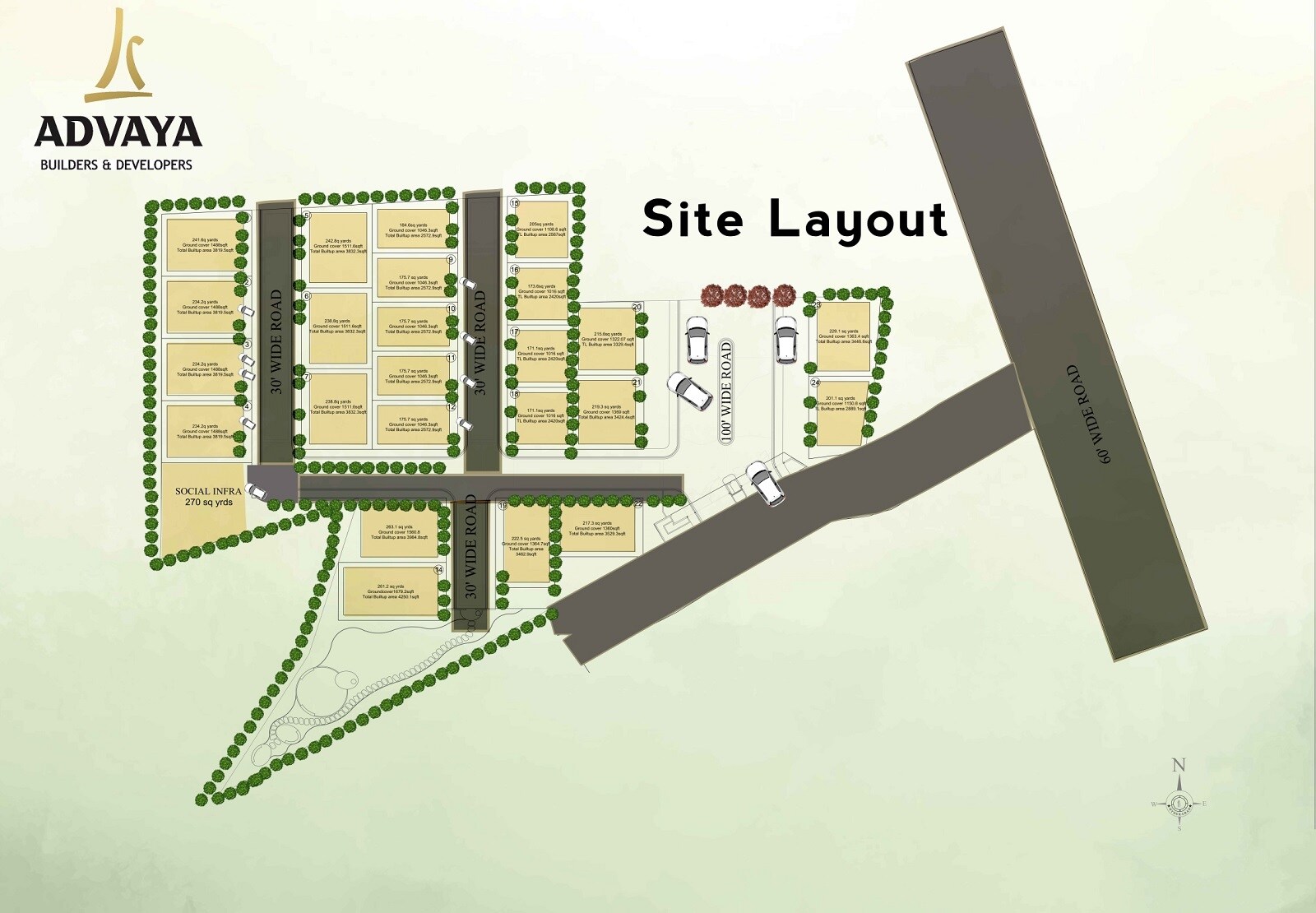 Advaya Sentience Custom Built Homes Master Plan Image