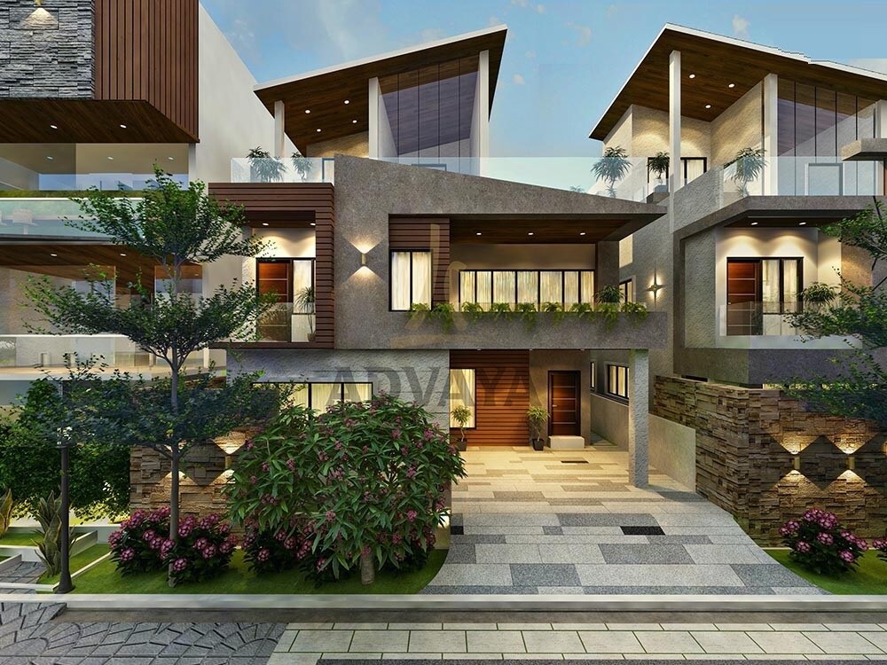 Advaya Sentience Custom Built Homes Villa View 2