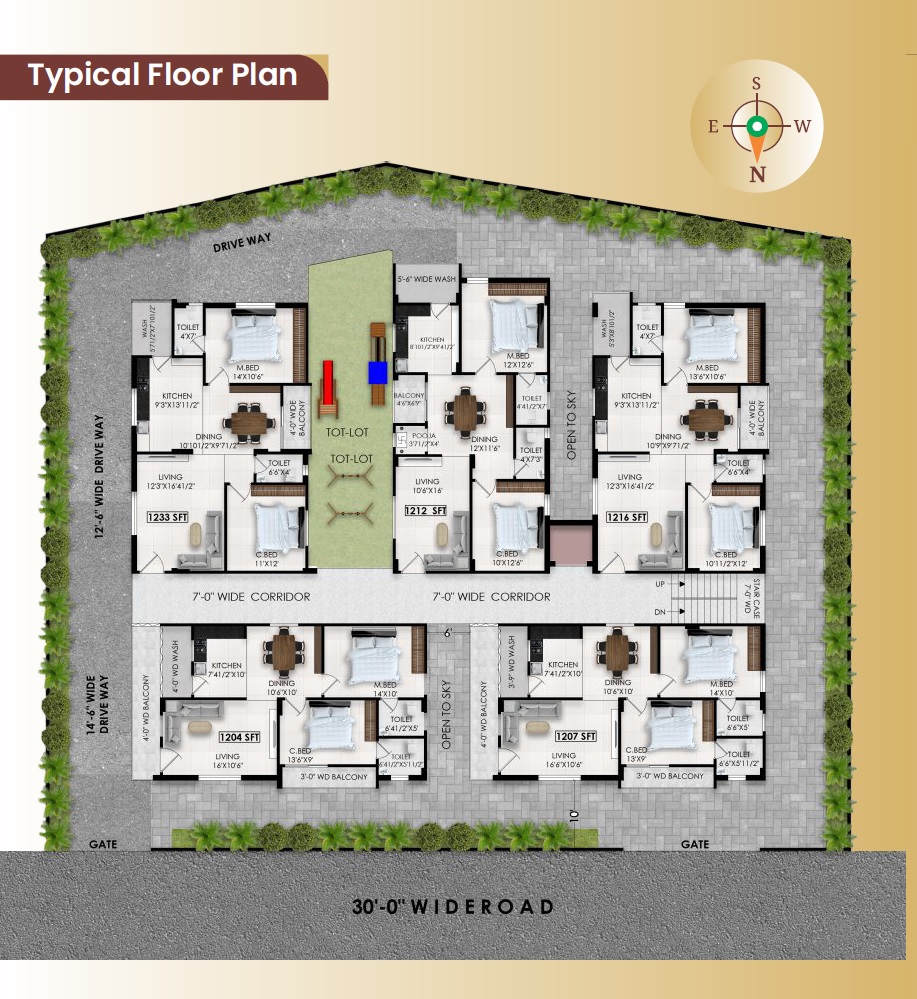 AGMR Vishnu Nilayam Floor Plans