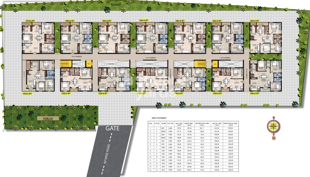 Ajasra Akash Vihar Apartments Floor Plans