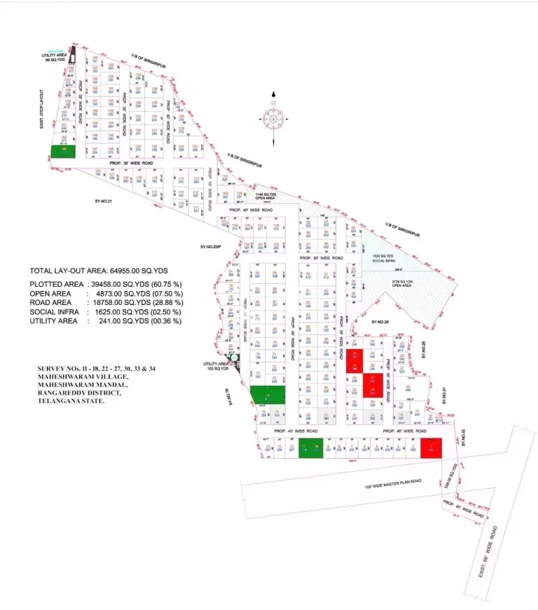 Akshita Heights Maheshwaram Master Plan Image