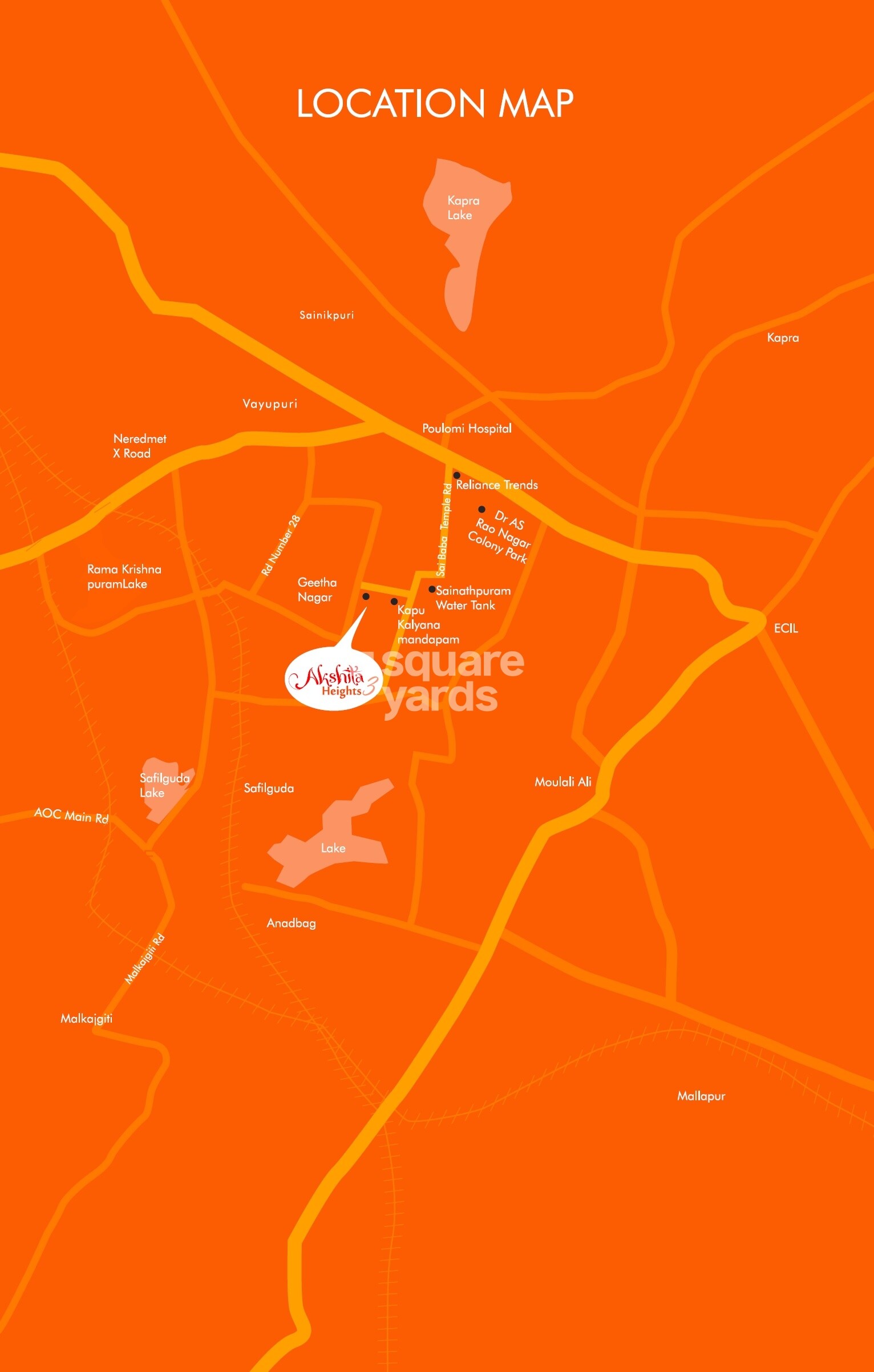 Akshita Heights Three Location Image