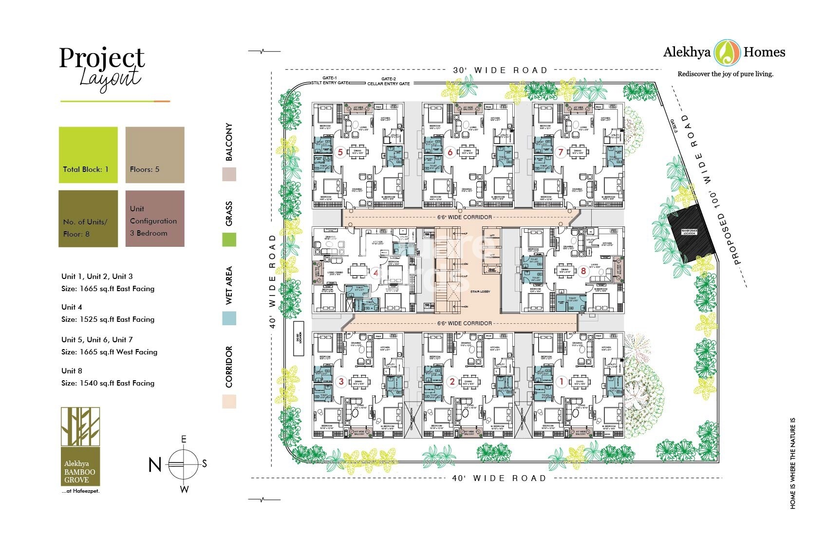Alekhya Bamboo Grove Hafeezpet Master Plan 1