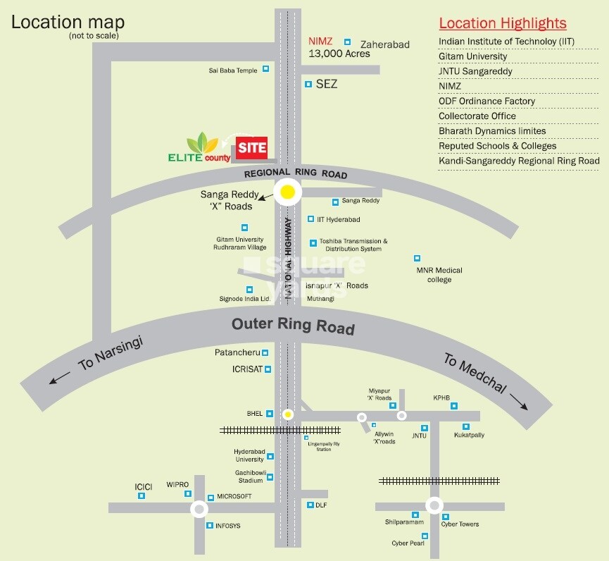 Alekhya Elite County Location Image