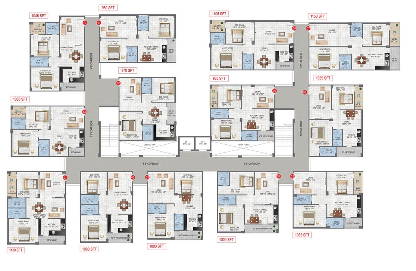 Alliance Advent Floor Plans