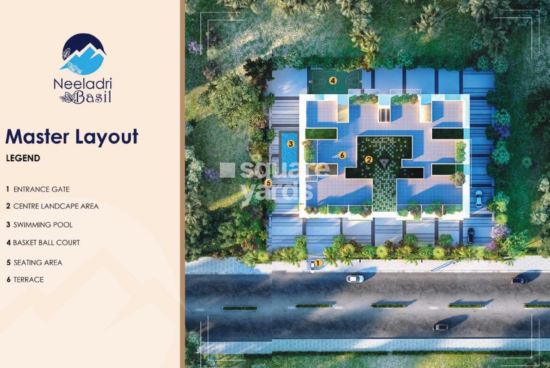 Amanteja-Neeladri-Basil_a blue and white photo of a park bench