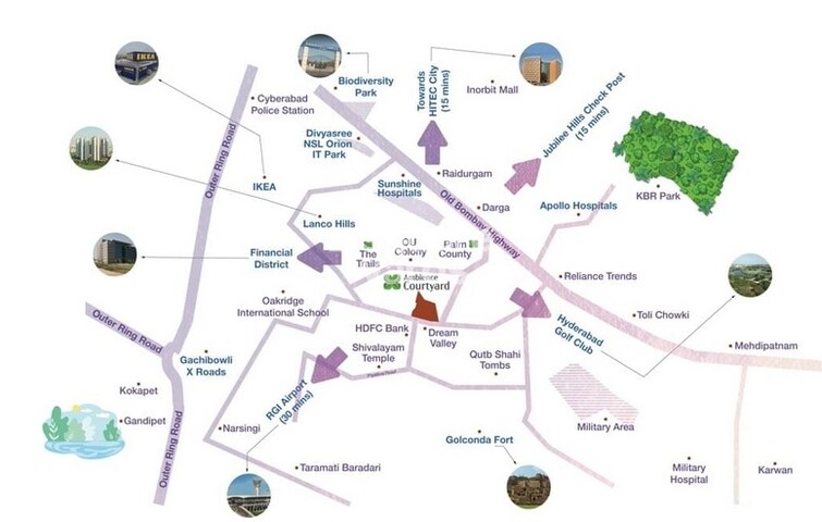 Ambience Courtyard Location Image