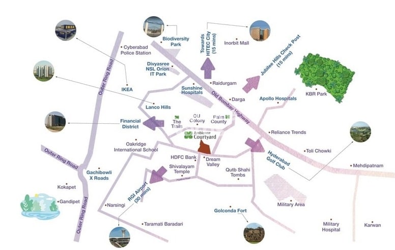 Ambience Courtyard Location Image