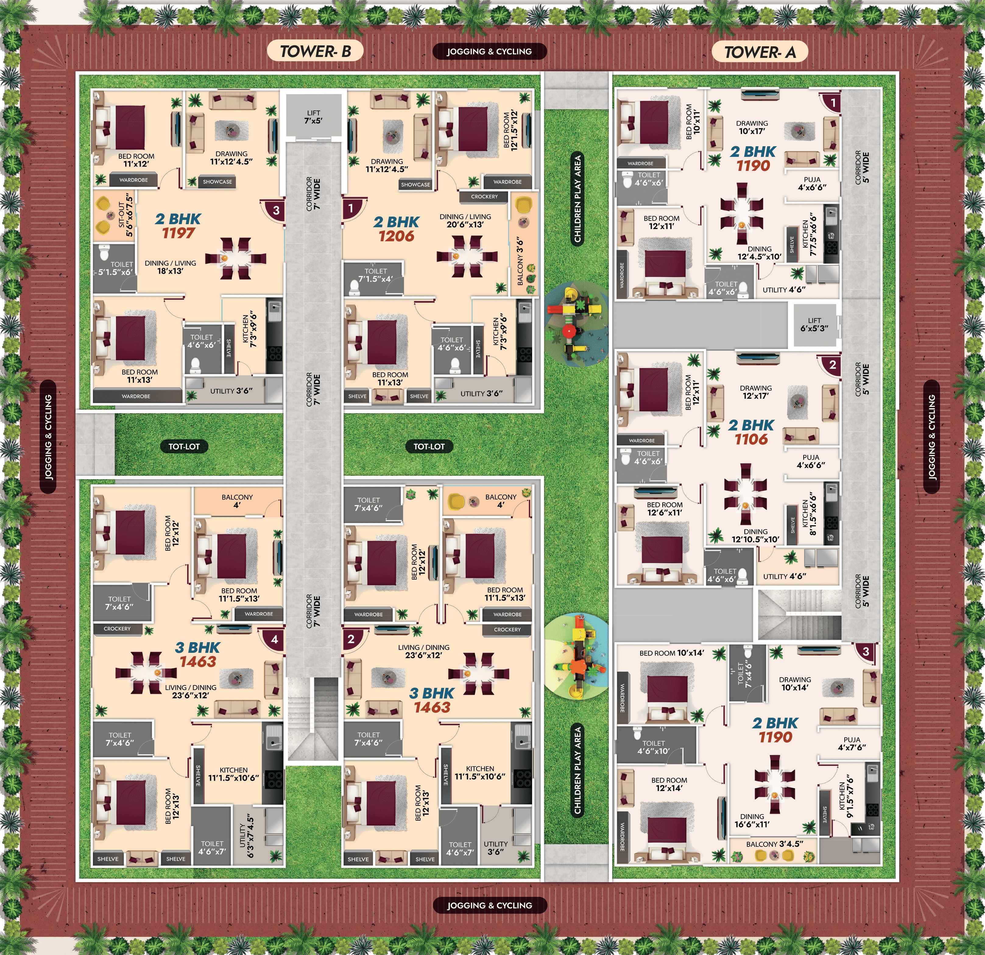 Ambience Mathru Chaya Floor Plans