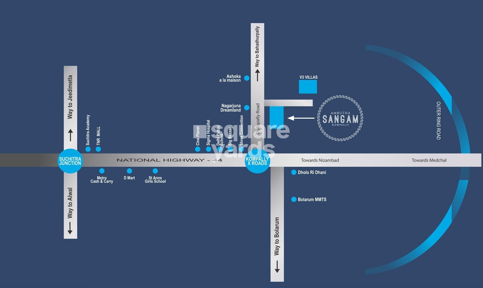 Amrutha Sangam Location Image