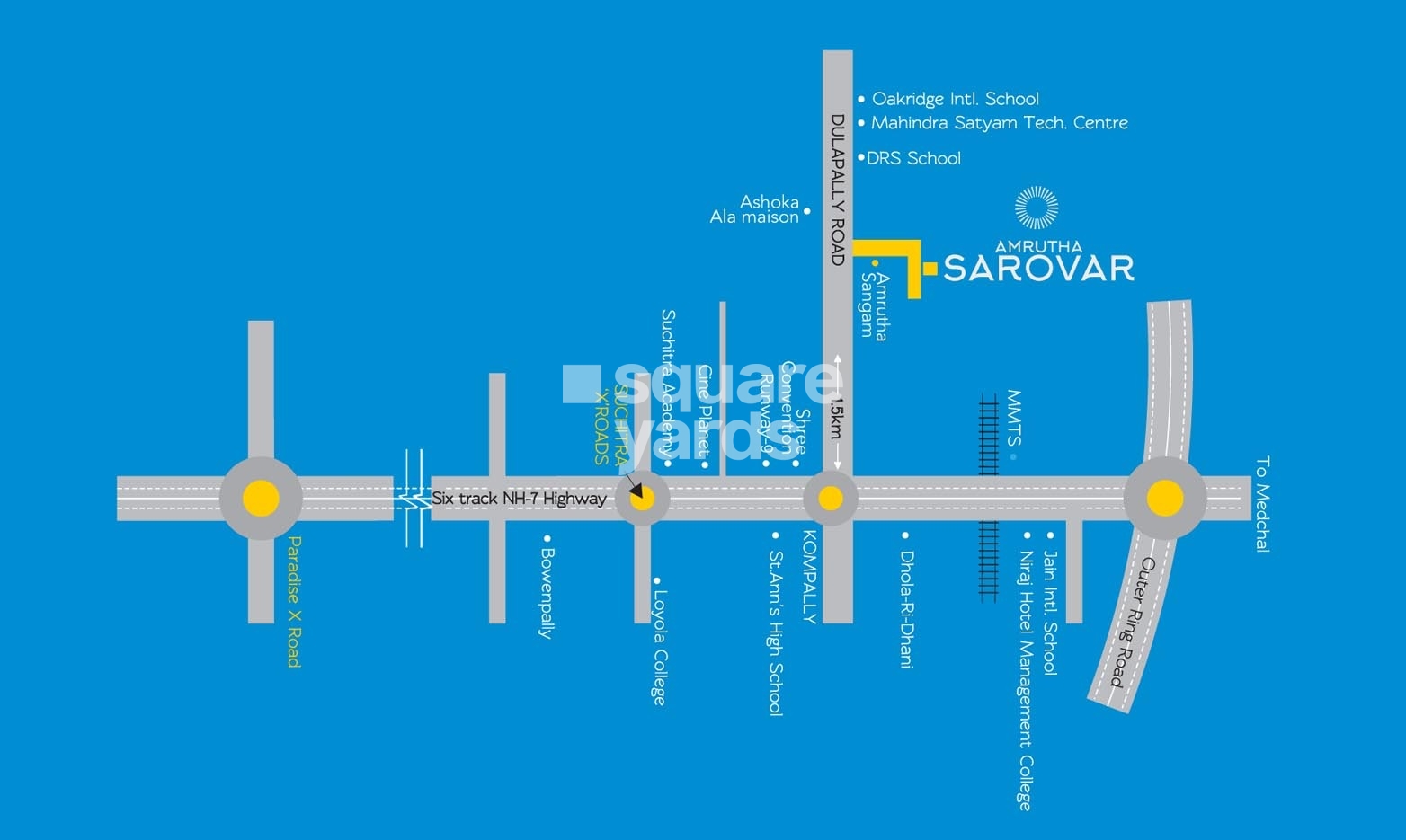 Amrutha Sarovar Apartments Location Image