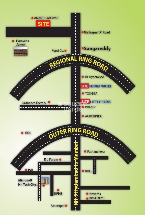 Anand Sarovar Location Image