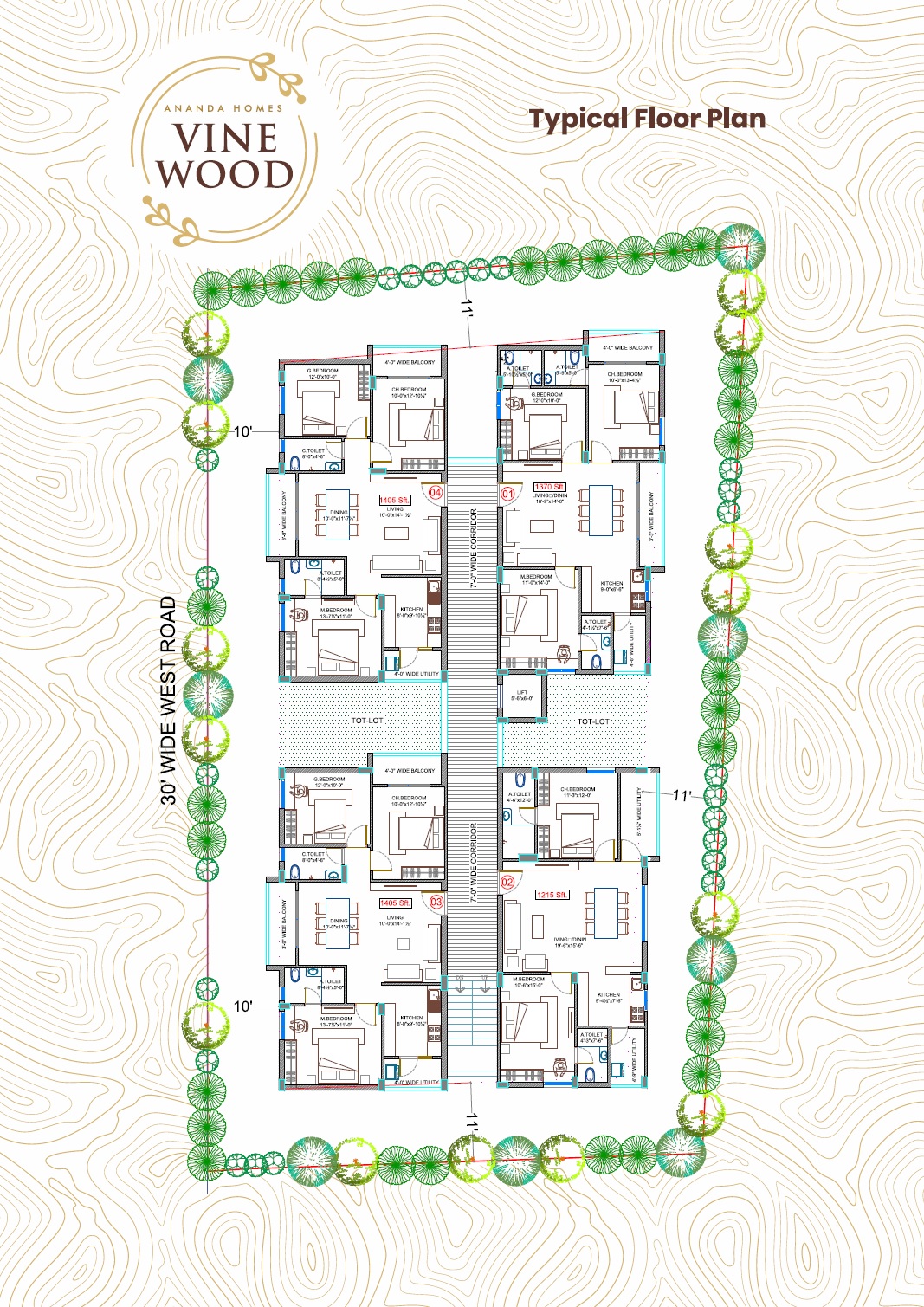 Ananda Vine Wood Floor Plans