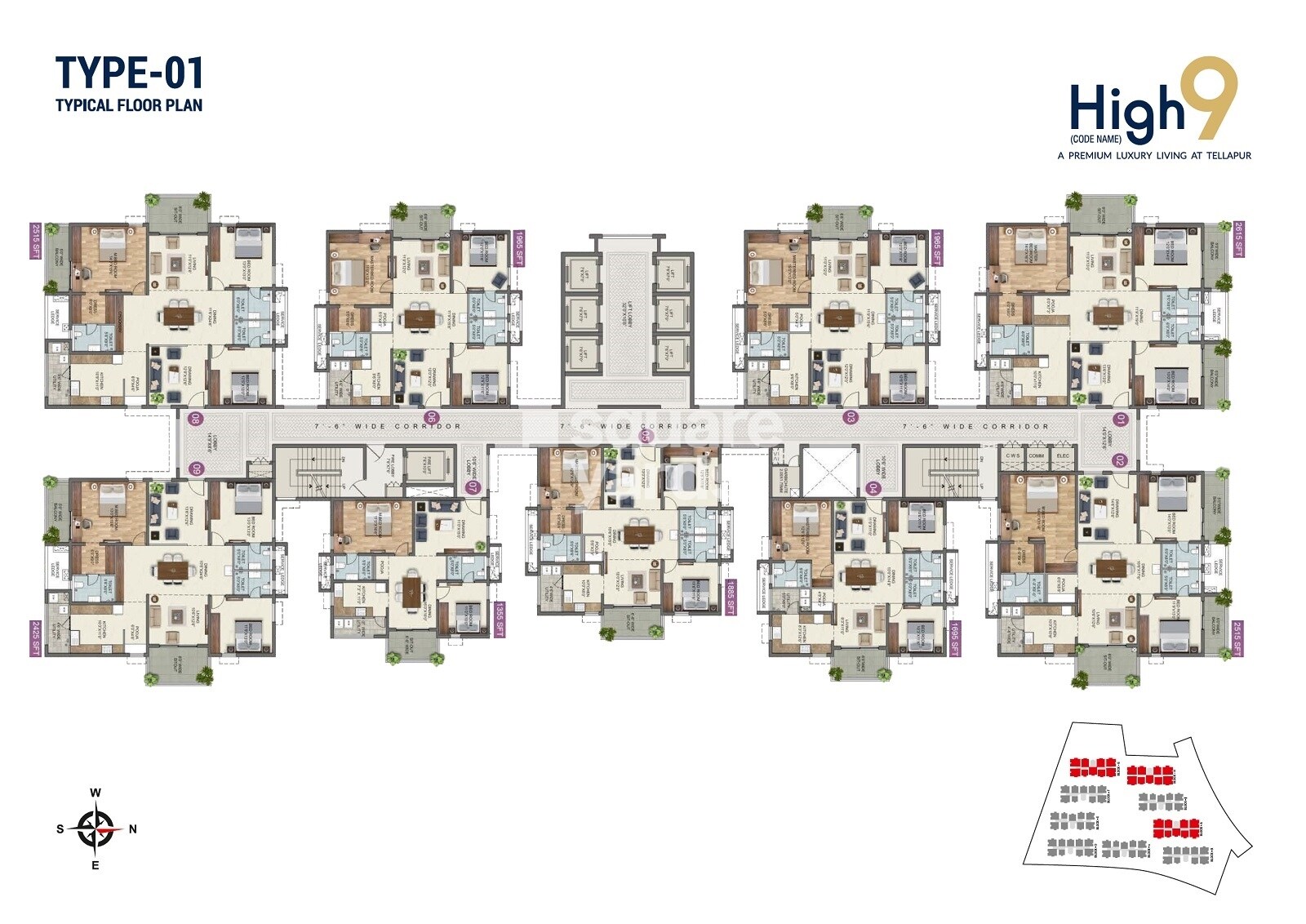 Anvita High 9 Floor Plans 1